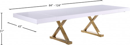 Table de salle à manger extensible à 2 feuilles Excel