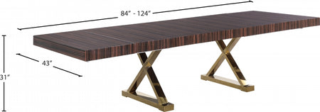 Table de salle à manger extensible à 2 feuilles Excel