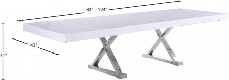 Table de salle à manger extensible à 2 feuilles Excel