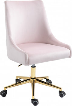 Chaise de bureau en velours Karina