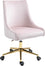 Chaise de bureau en velours Karina