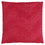 COUSSIN - 18"X 18" / VELOURS PLUME ROUGE / 1PC 