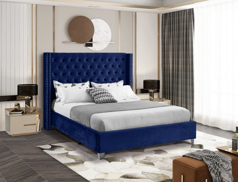 Lit en velours Aiden