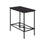 TABLE D'APPOINT - 22"H / ESPRESSO / METAL NOIR