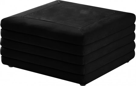 Pouf en velours Lorenzo | Café
