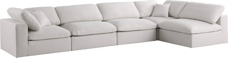 Sectionnel réversible rembourré en duvet modulaire standard en velours pelucheux confortable comme un nuage