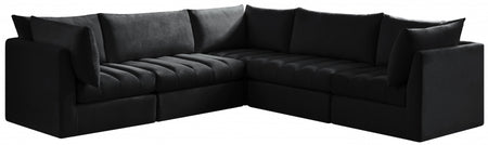 Sectionnel modulaire en velours Jacob