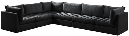 Sectionnel modulaire en velours Jacob