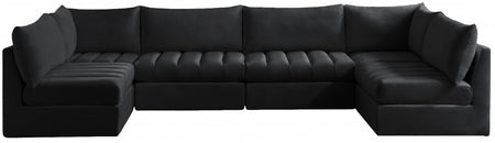 Sectionnel modulaire en velours Jacob