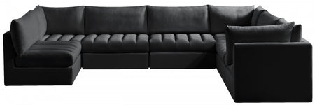 Sectionnel modulaire en velours Jacob