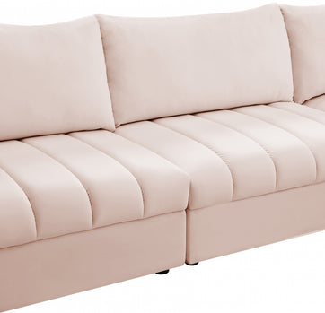 Sectionnel modulaire en velours Jacob