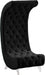 Chaise en velours Crescent