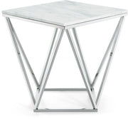 Table de bout chromée Skyler