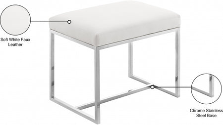 Pouf en similicuir Monroe | Tabouret