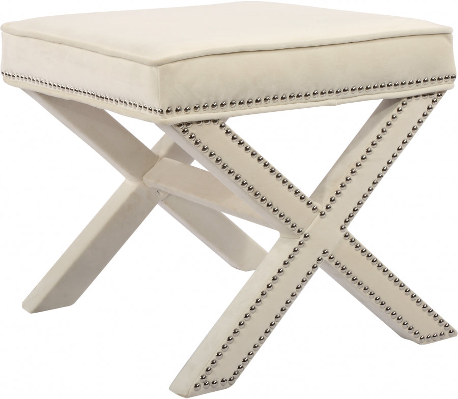 Pouf en velours Nixon | Banc