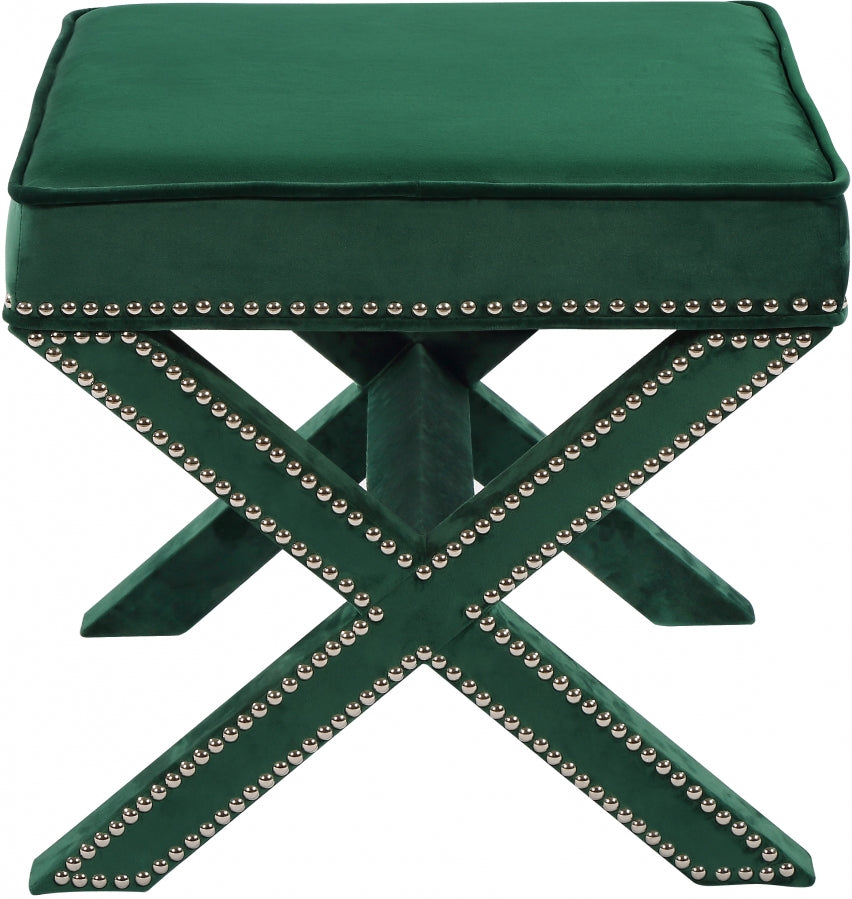 Pouf en velours Nixon | Banc