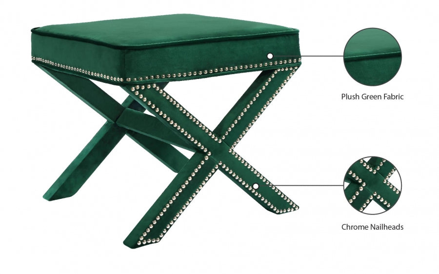Pouf en velours Nixon | Banc