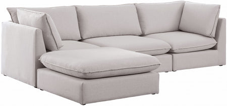 Sectionnel modulaire en lin Mackenzie