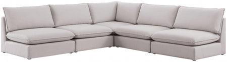 Sectionnel modulaire en lin Mackenzie