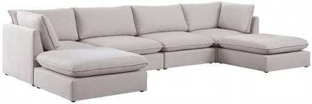 Sectionnel modulaire en lin Mackenzie