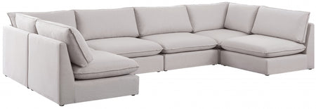 Sectionnel modulaire en lin Mackenzie