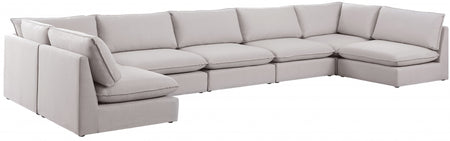 Sectionnel modulaire en lin Mackenzie