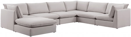 Sectionnel modulaire en lin Mackenzie