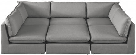 Sectionnel modulaire en lin Mackenzie