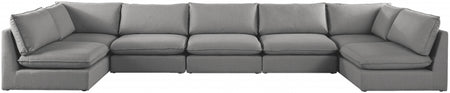 Sectionnel modulaire en lin Mackenzie