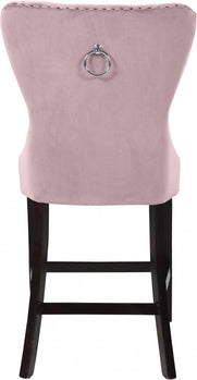 Tabouret de comptoir en velours Nikki