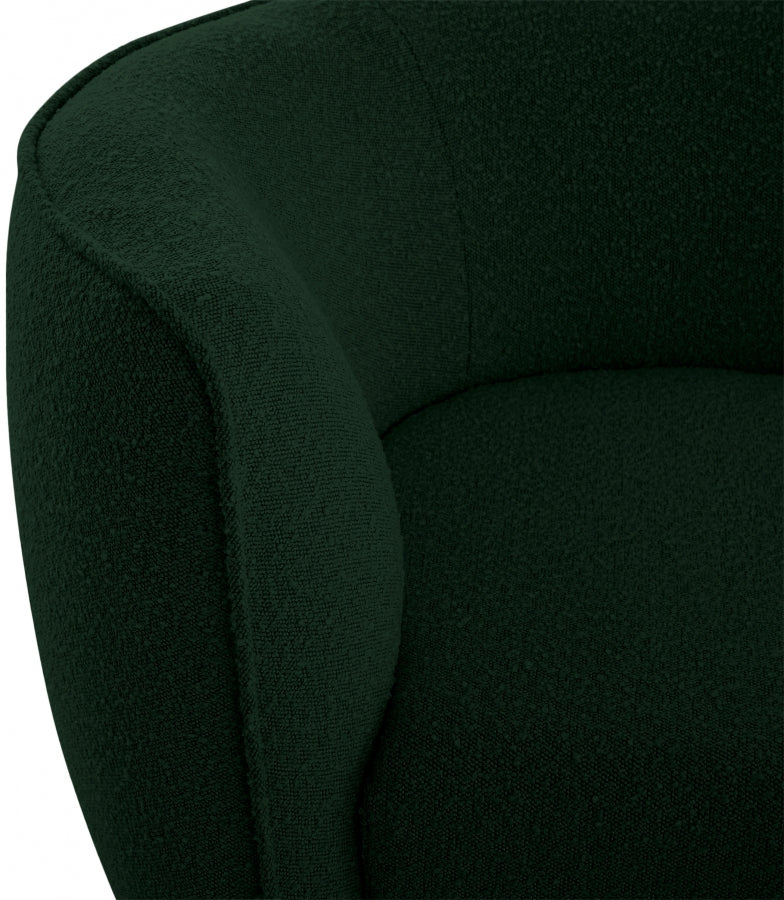 Chaise longue Hilton en tissu bouclé
