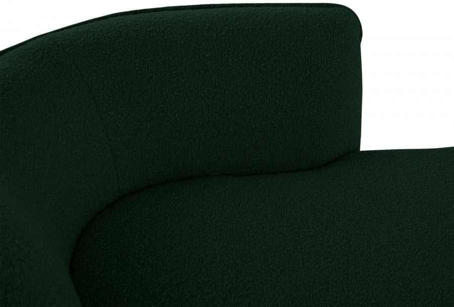 Chaise longue Hilton en tissu bouclé
