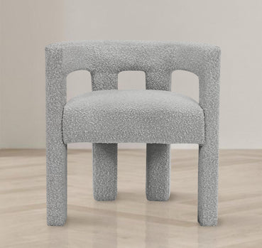 Accent de tissu bouclé Athena | Chaise de salle à manger