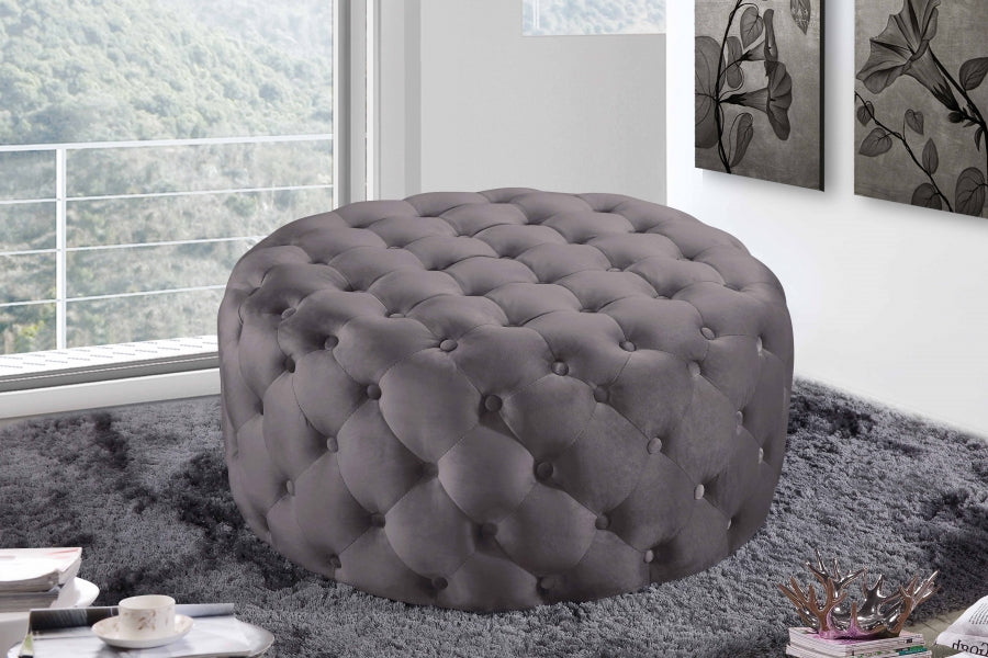 Pouf Addison en velours | Banque