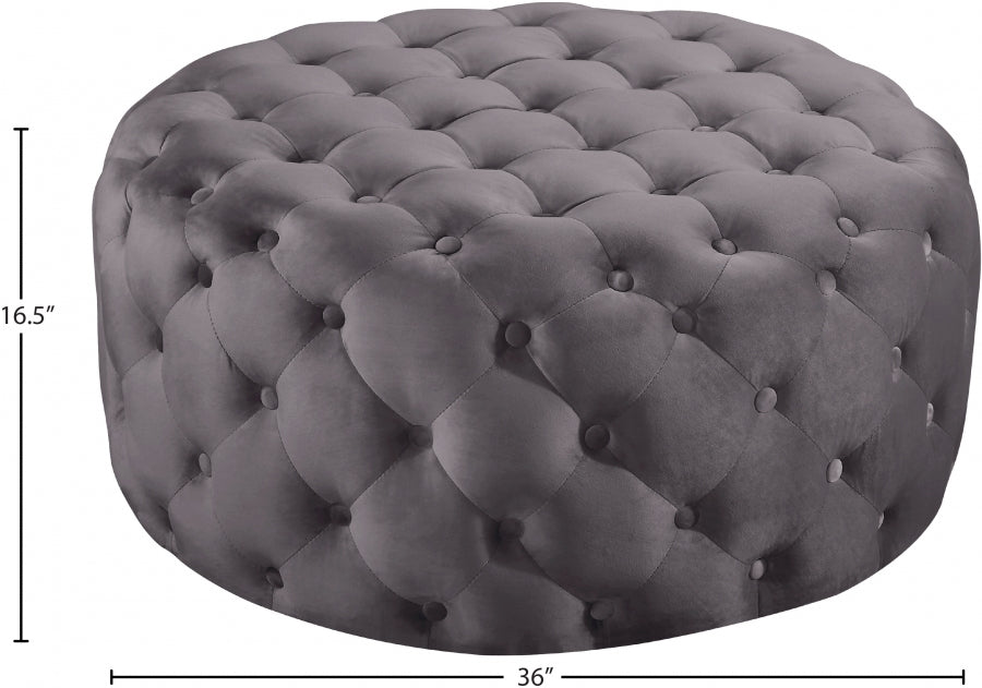 Pouf Addison en velours | Banque