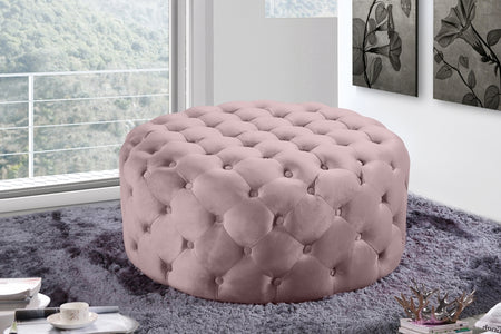 Pouf Addison en velours | Banque