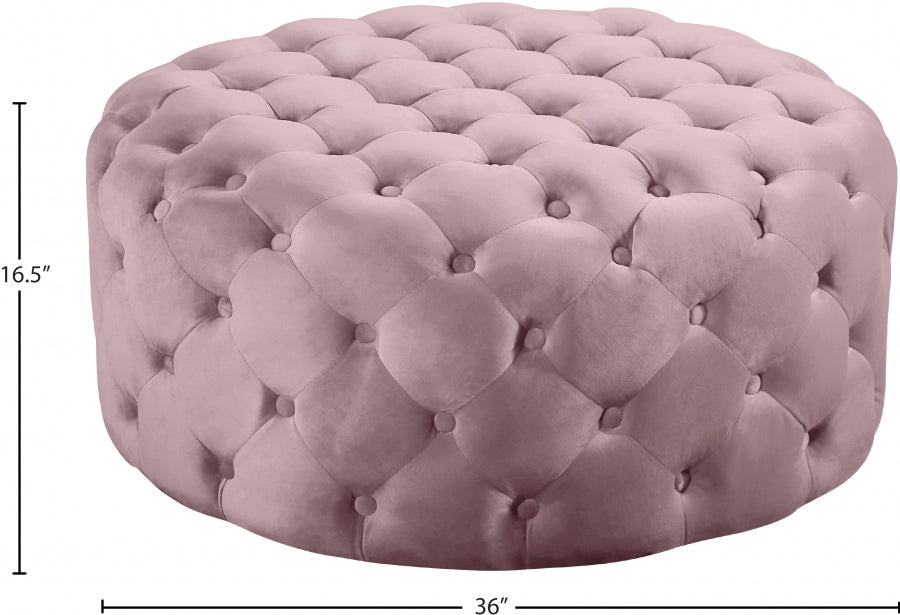 Pouf Addison en velours | Banque
