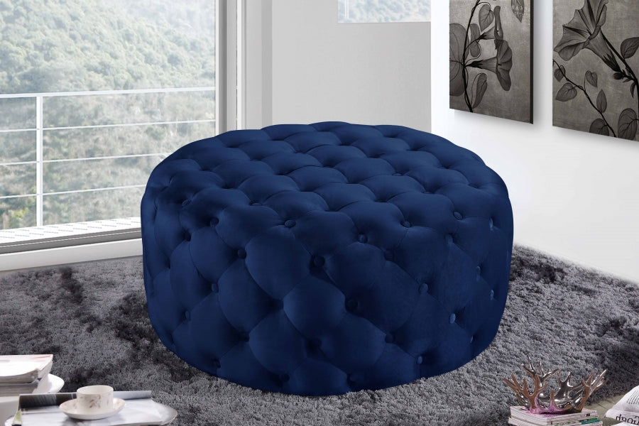 Pouf Addison en velours | Banque