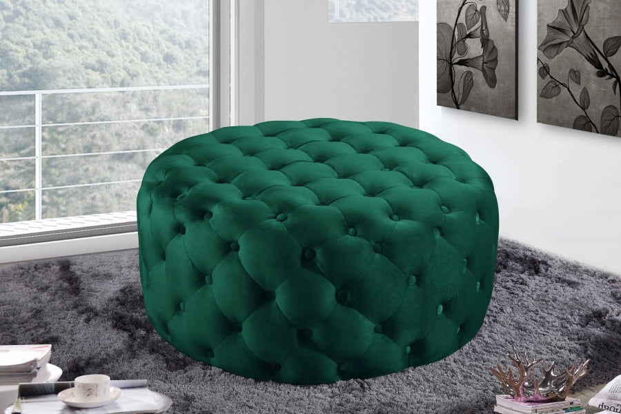 Pouf Addison en velours | Banque