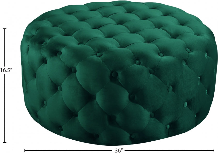 Pouf Addison en velours | Banque