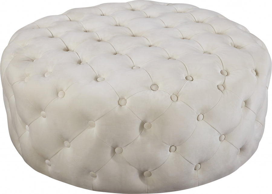 Pouf Addison en velours | Banque