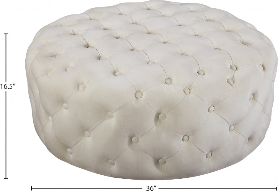 Pouf Addison en velours | Banque