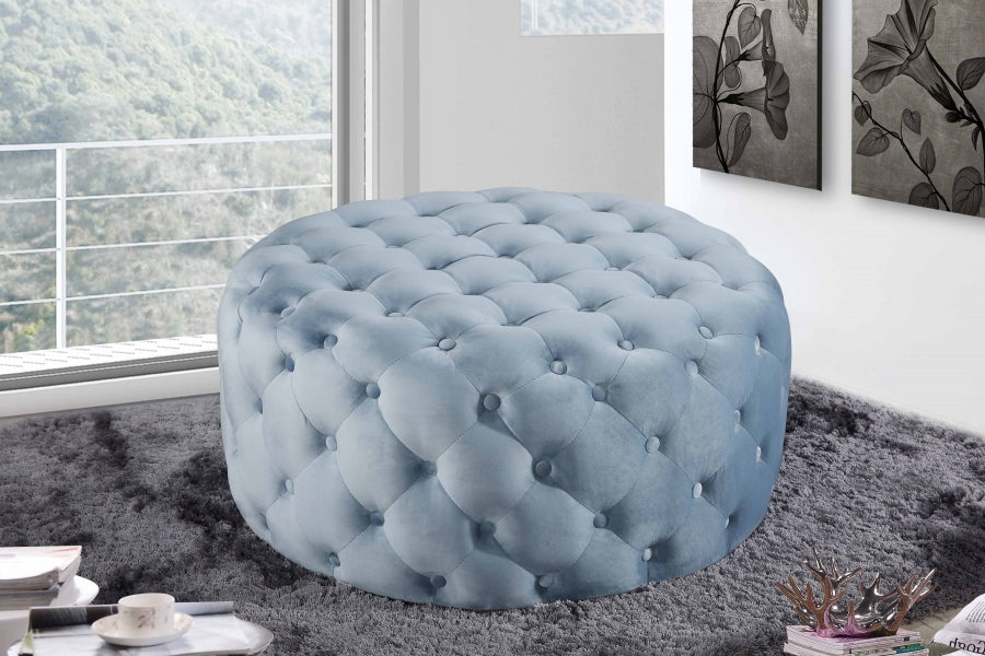 Pouf Addison en velours | Banque