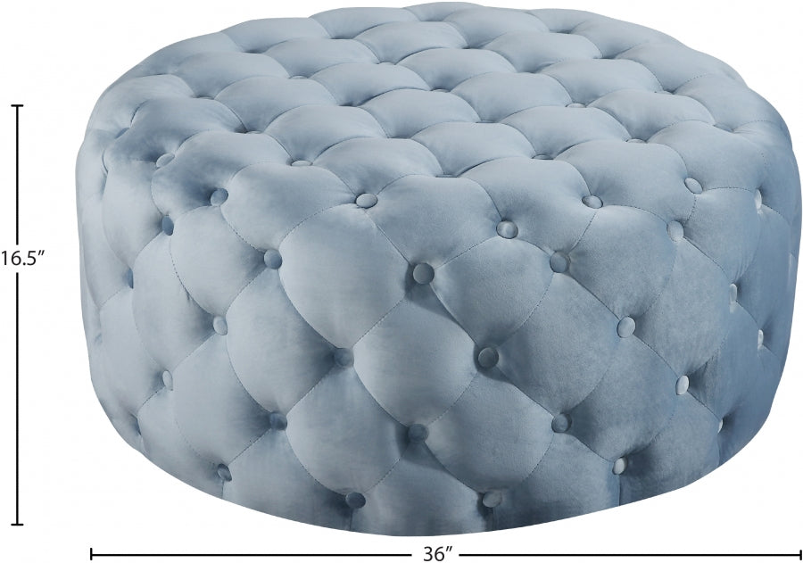 Pouf Addison en velours | Banque