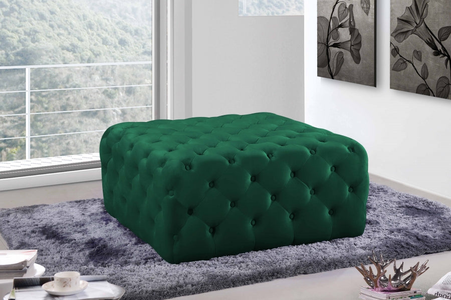 Pouf en velours Ariel | Banque