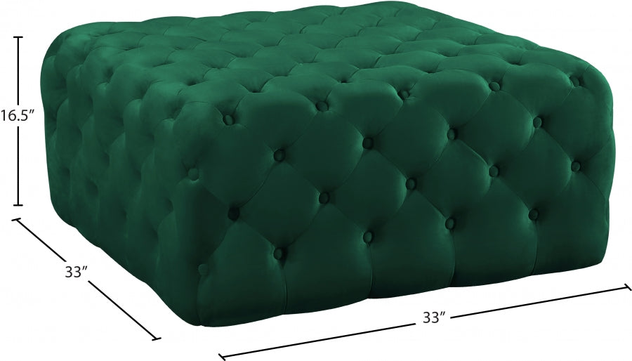 Pouf en velours Ariel | Banque