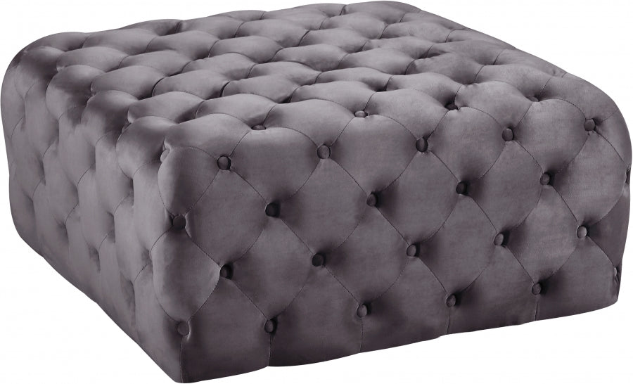 Pouf en velours Ariel | Banque