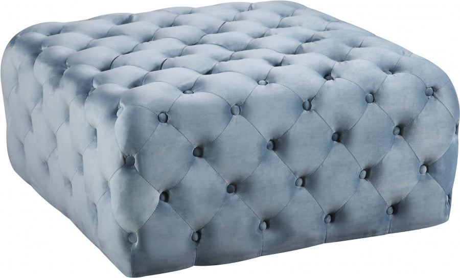 Pouf en velours Ariel | Banque