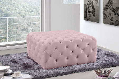 Pouf en velours Ariel | Banque