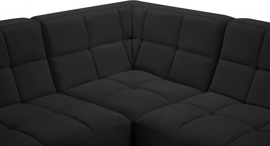 Sectionnel modulaire en velours Relax